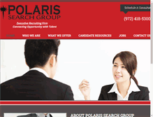 Tablet Screenshot of polarissearchgroup.com